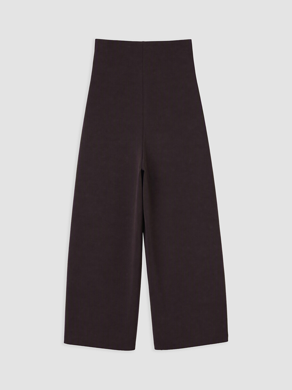 Mürdüm Yüksek Bel Geniş Paça Kadın Pantolon-5