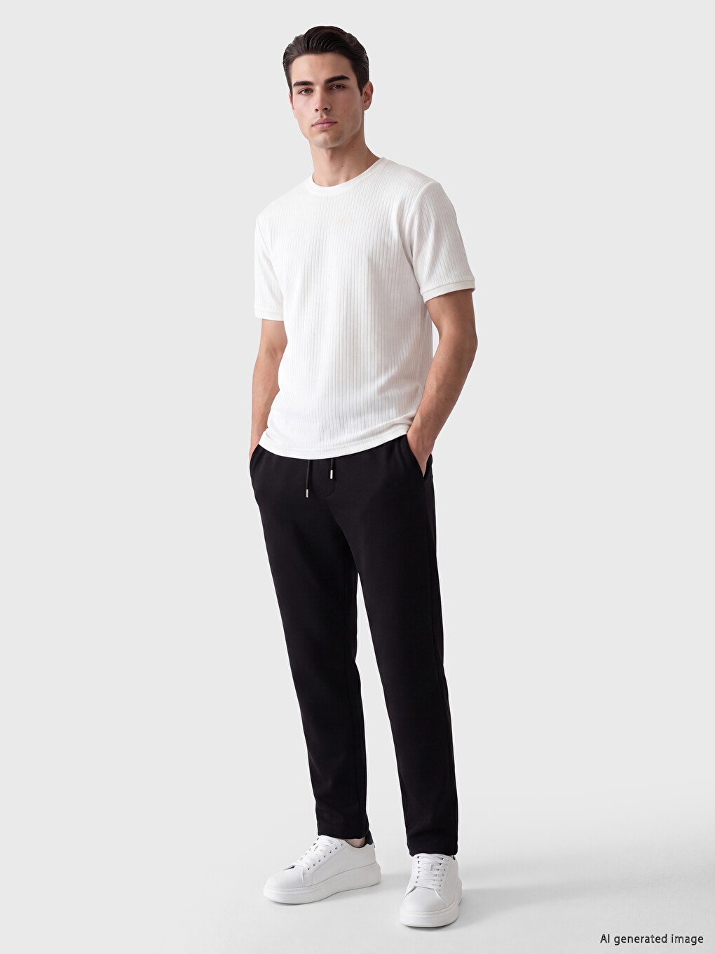 Siyah Regular Fit Erkek Jogger Eşofman Altı