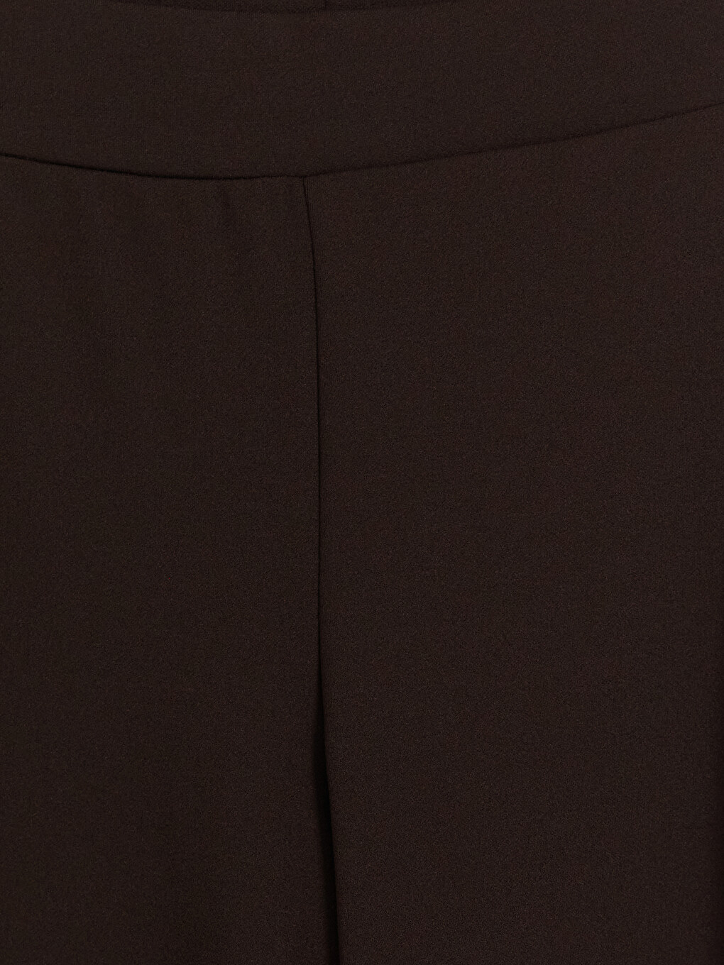 Pantaloni Crep Cu Talie Înaltă Și Picior Evazat Pentru Femei-1