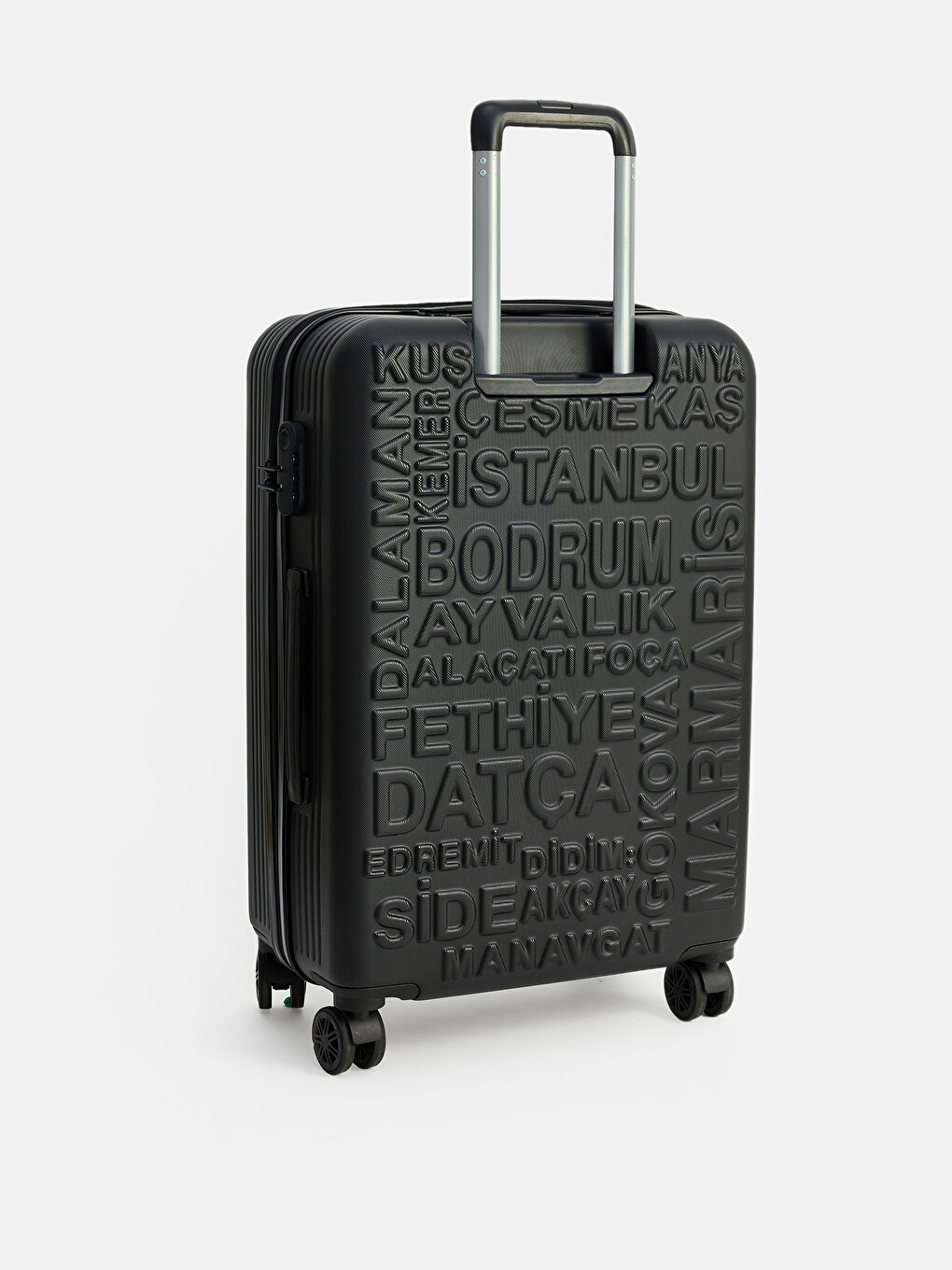 Lock Detailed Medium Size Suitcase-1