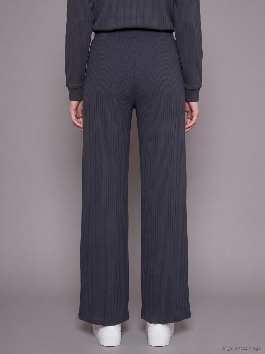 Modal Blended Wide Leg Women's Sweatpants-3