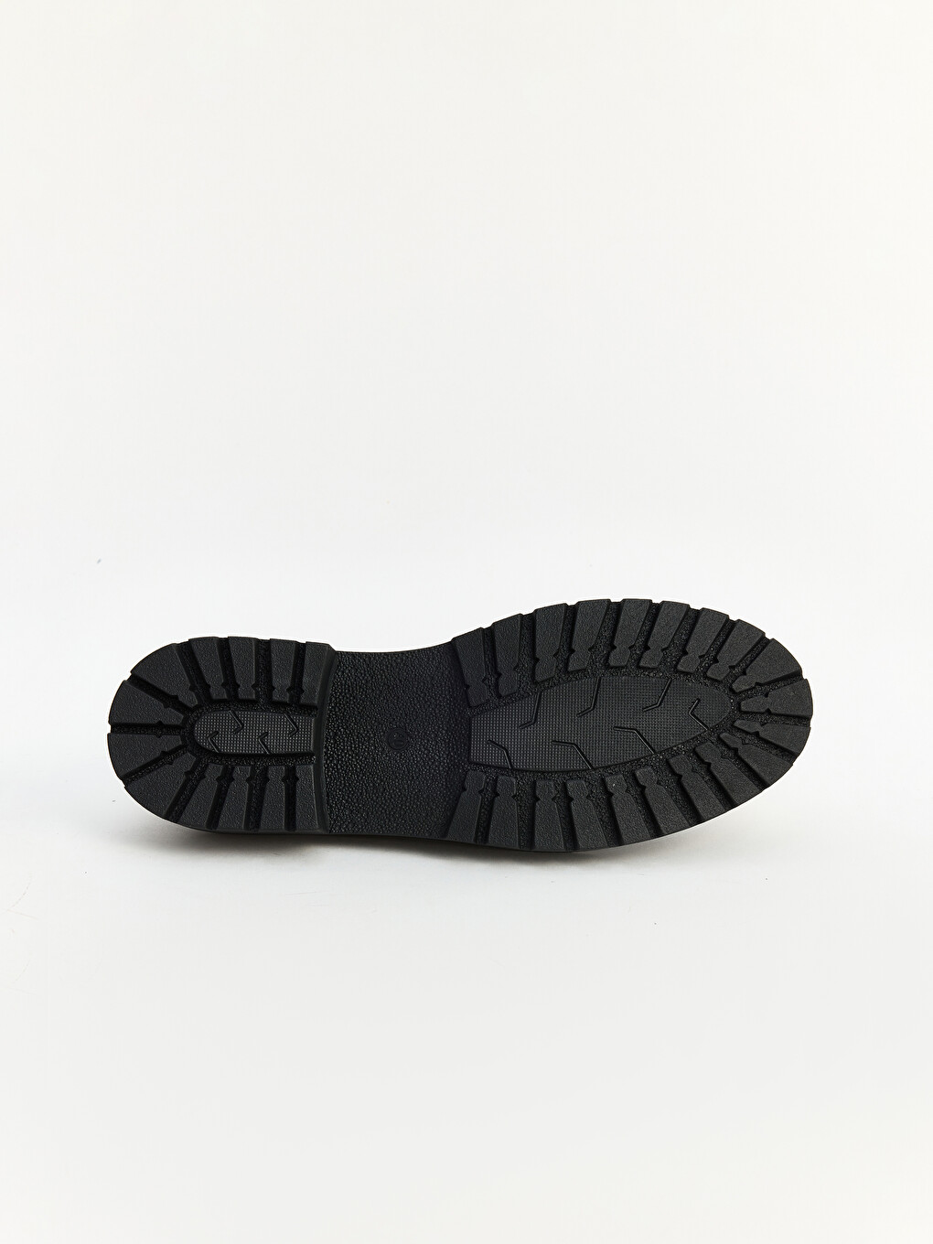 Siyah Deri Görünümlü Kadın Loafer-3