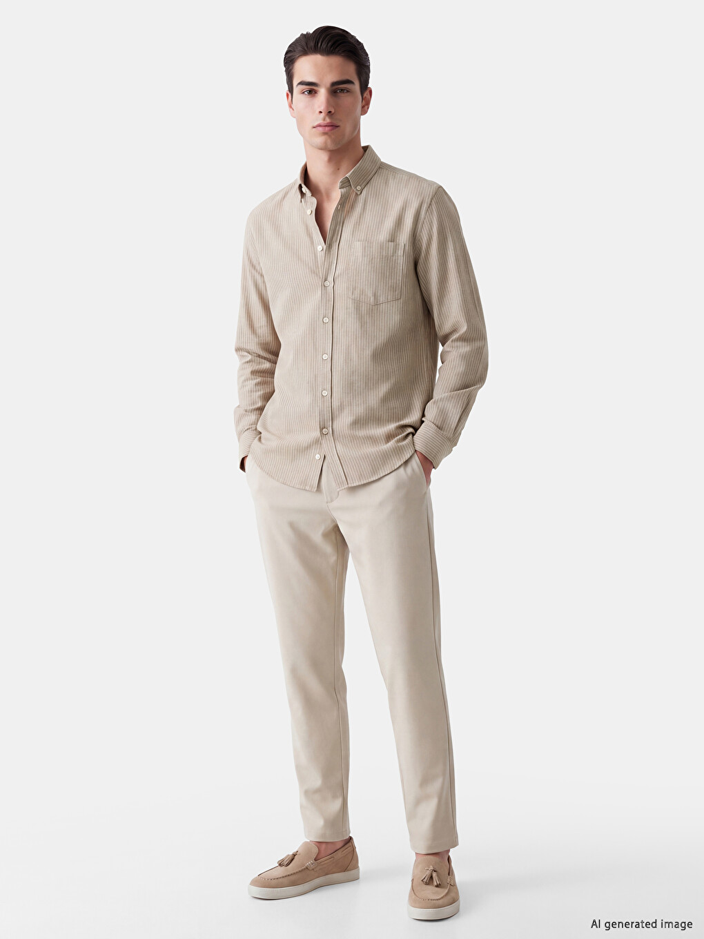 Man Brown Shirt-1