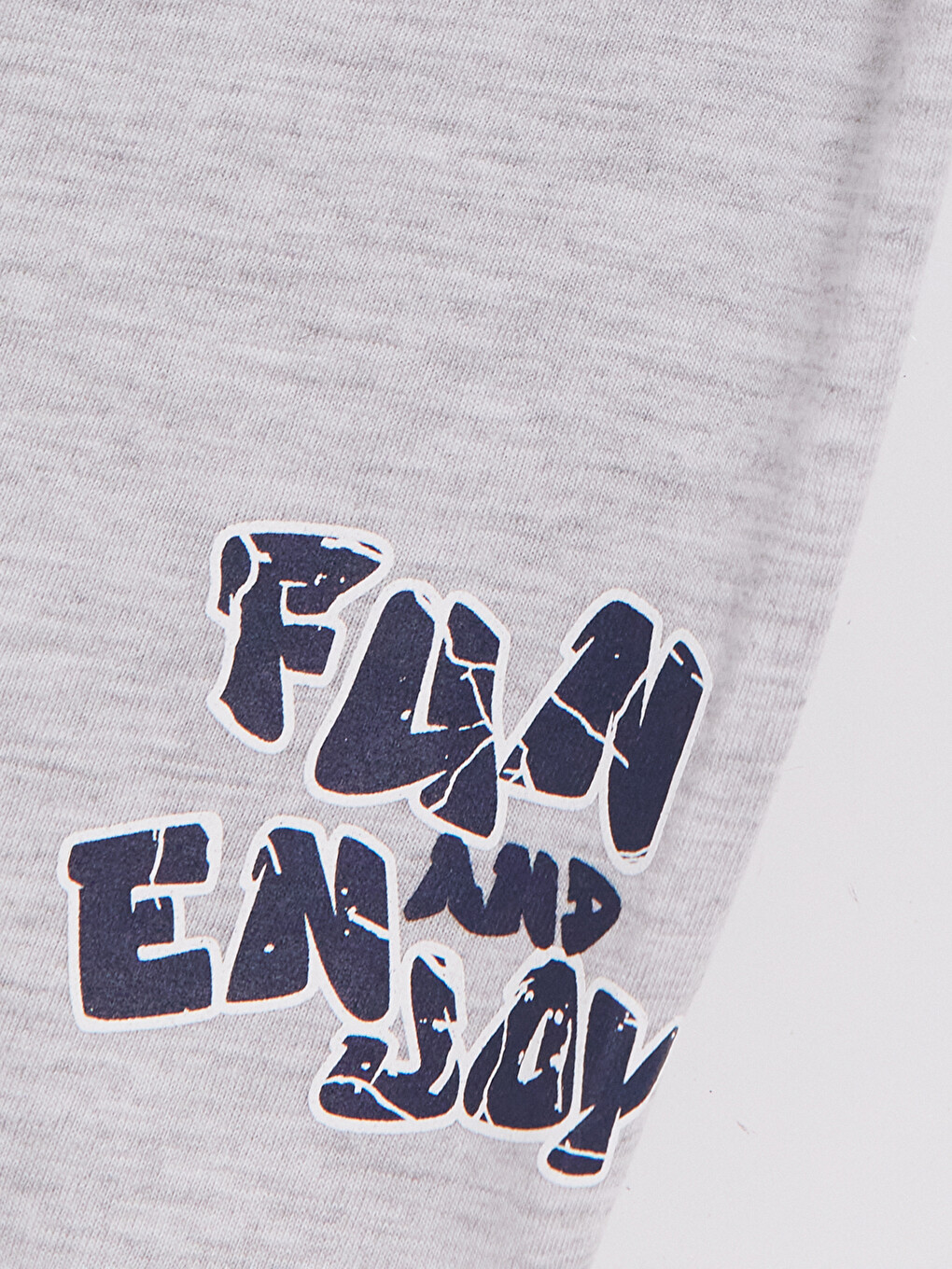 Gri Baskılı Erkek Çocuk Pijama Alt-1