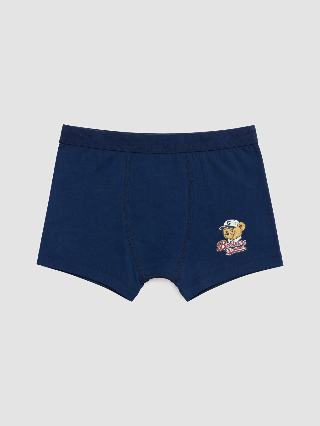 Lacivert Erkek Çocuk Boxer 3'lü-4
