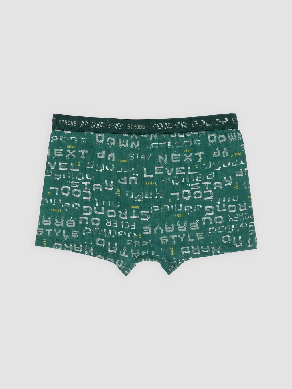 Yeşil Baskılı Erkek Çocuk Boxer-1