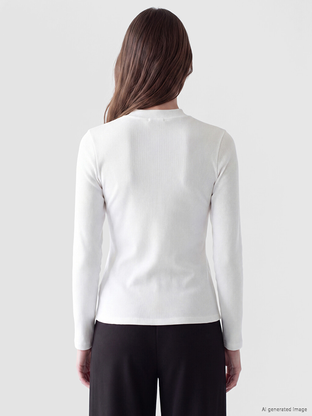 Crew Neck Rhinestone Embellished Women's Body-3