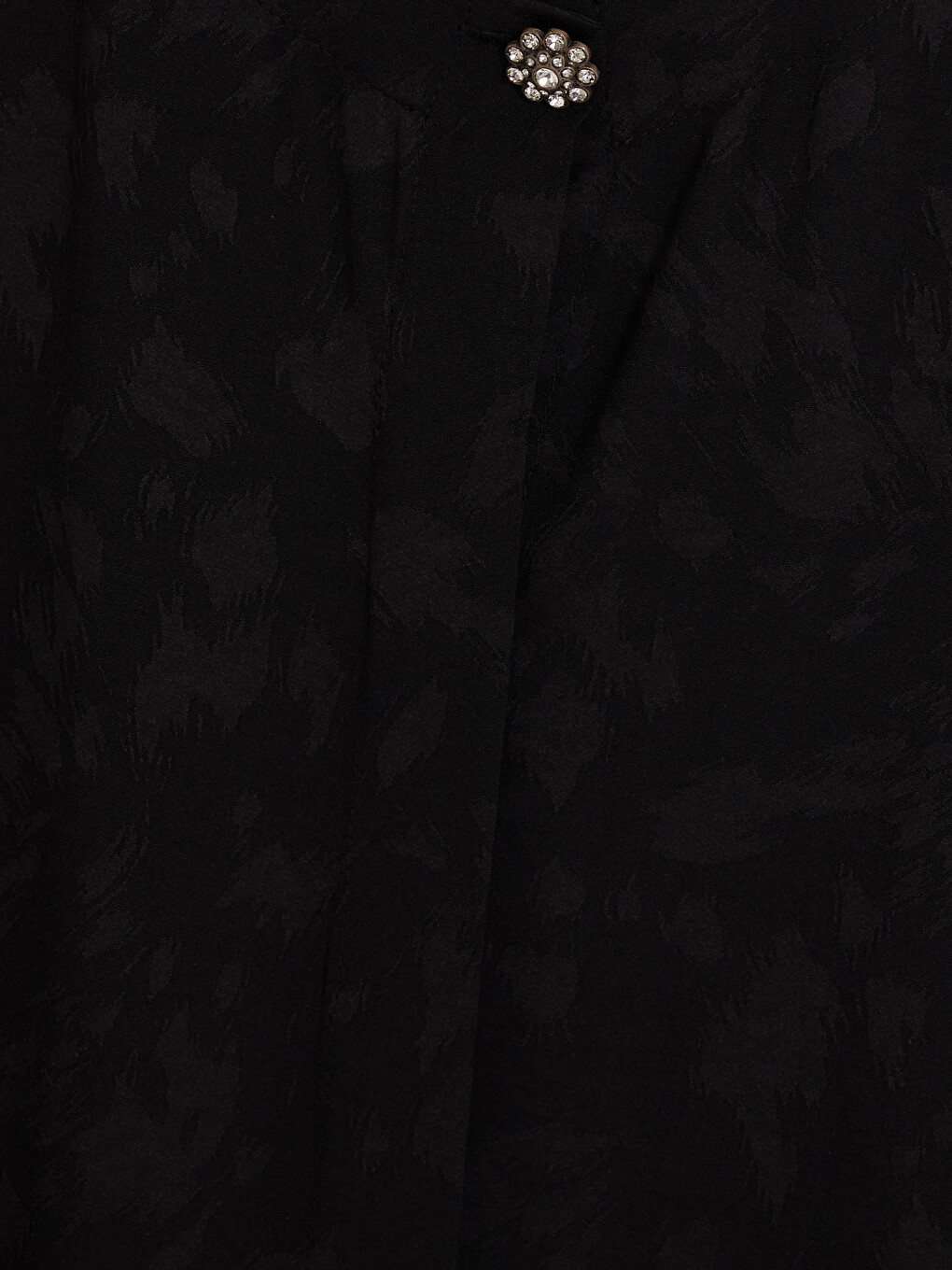 Crew Neck Patterned Women's Abaya-1