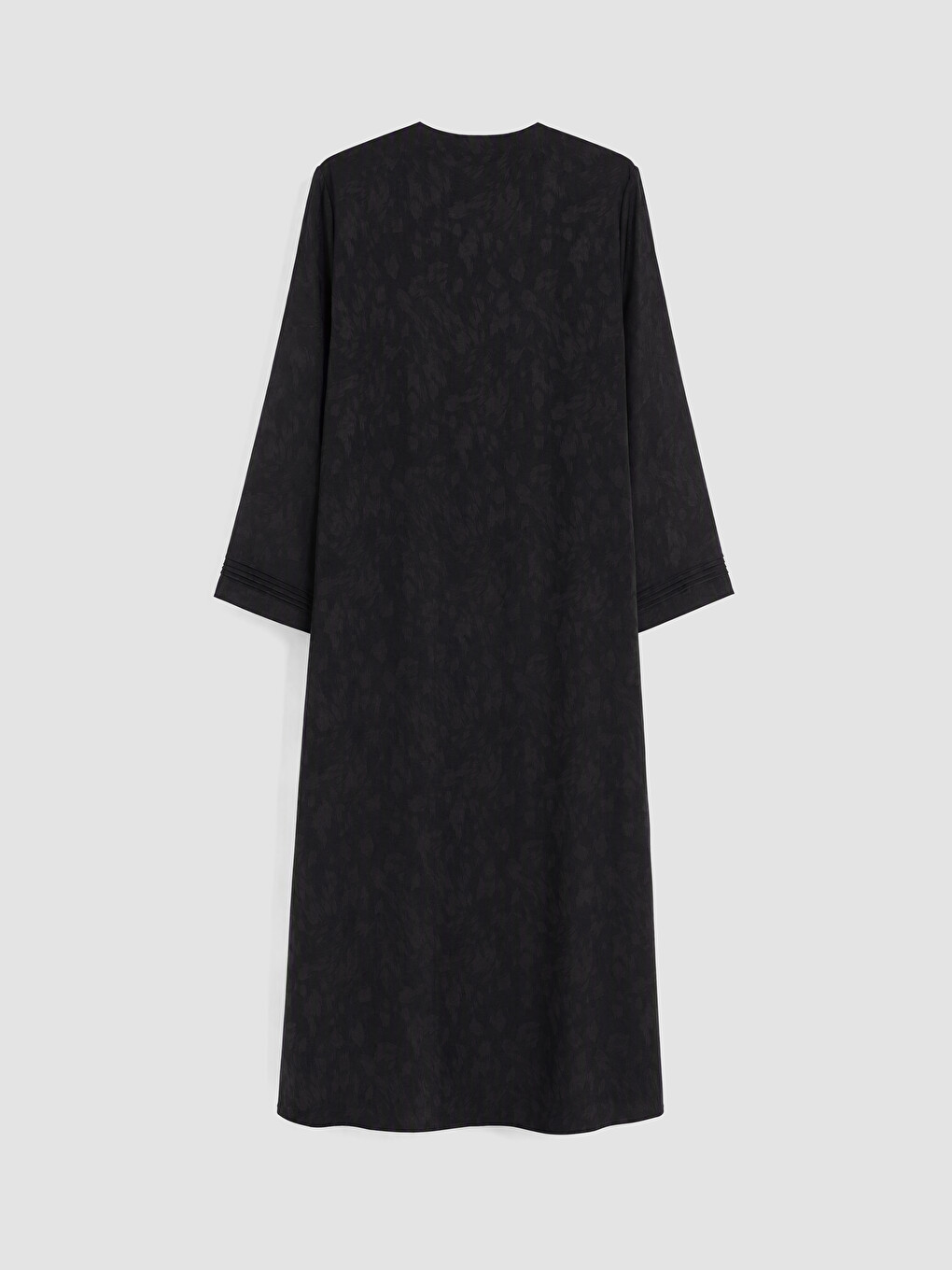 Crew Neck Patterned Women's Abaya-2
