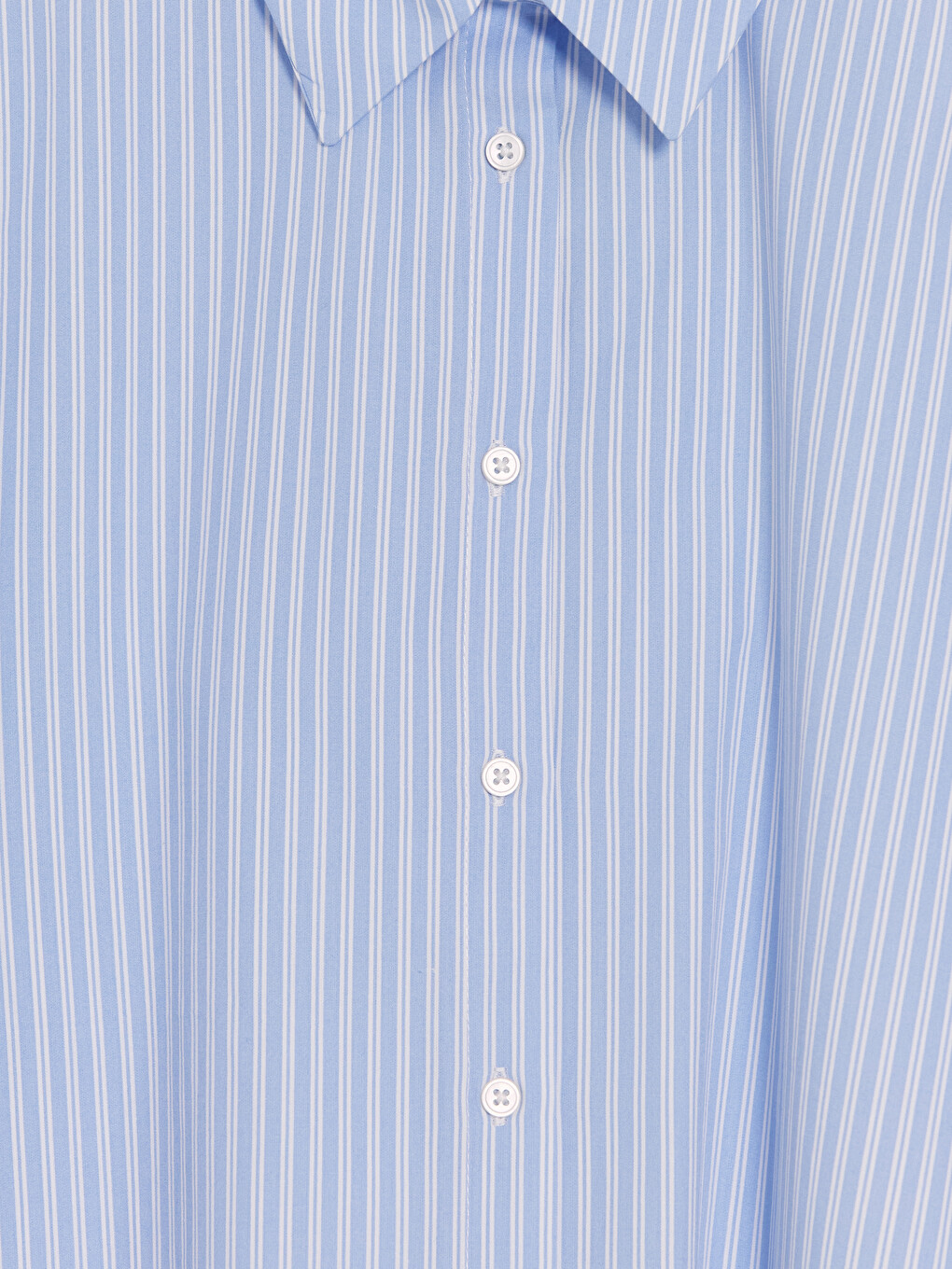 Striped Poplin Women's Shirt-1