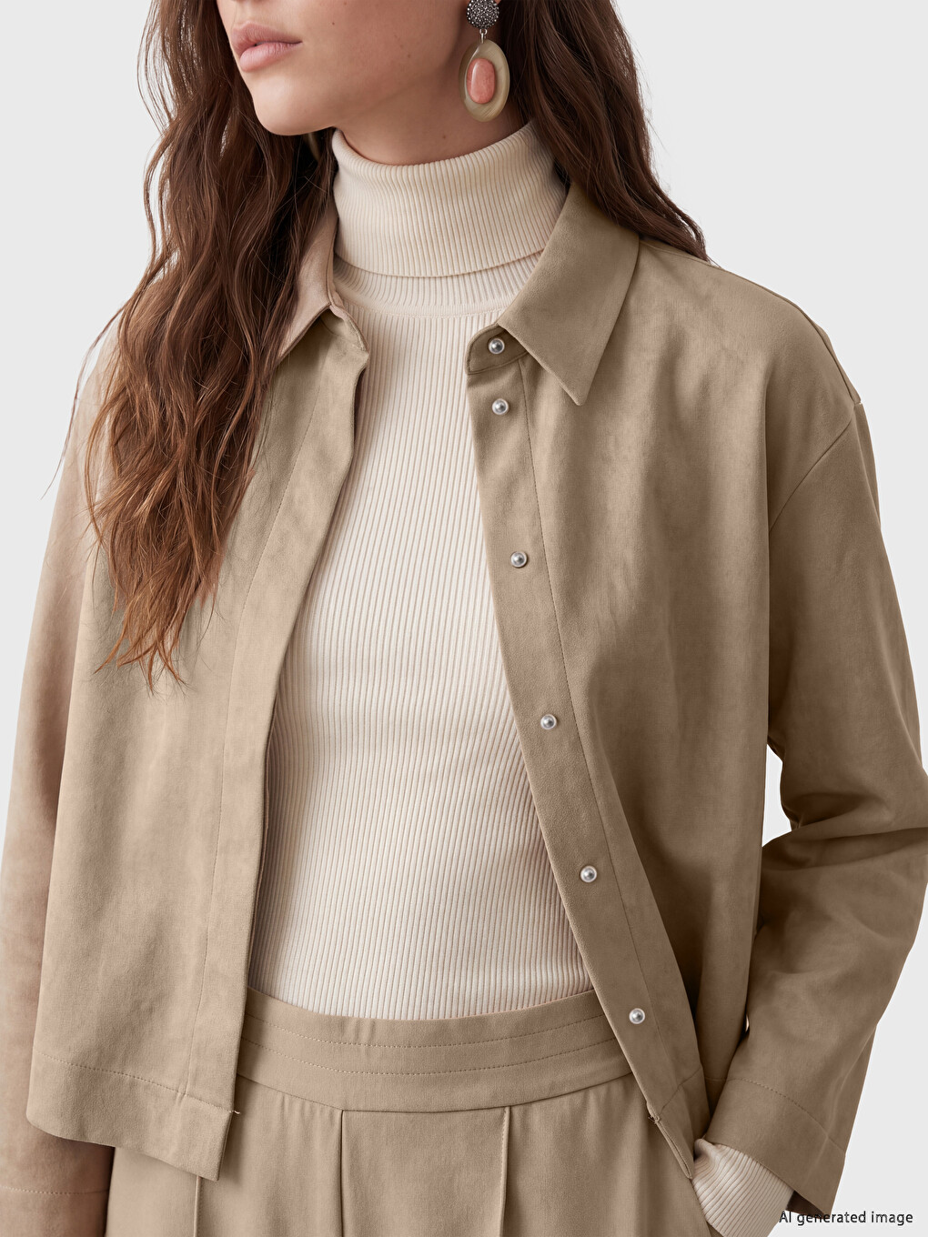 Woman Beige Shirt-2