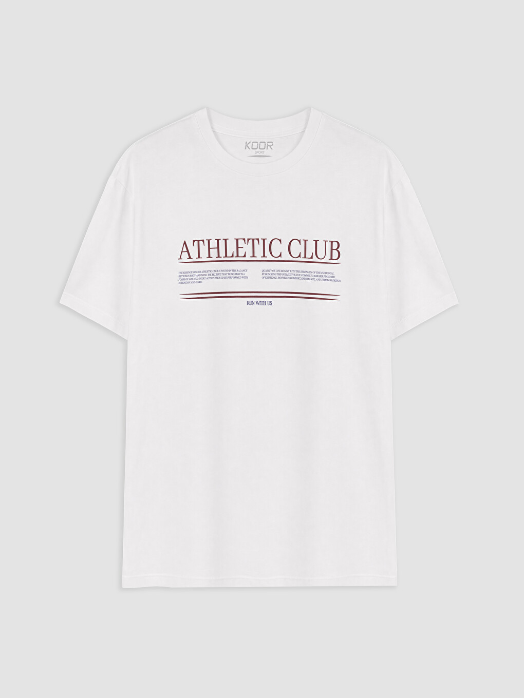 Beyaz %100 Pamuklu Oversize Kadın Spor Tişört