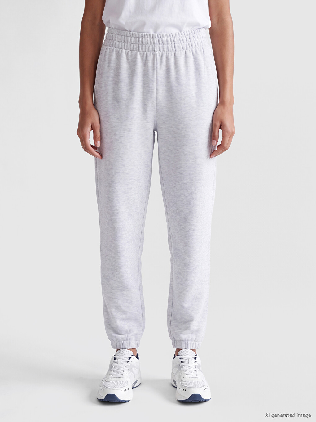 Elastic Waist Women's Jogger Sweatpants-1