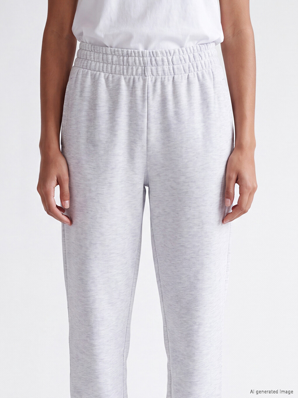 Elastic Waist Women's Jogger Sweatpants-2