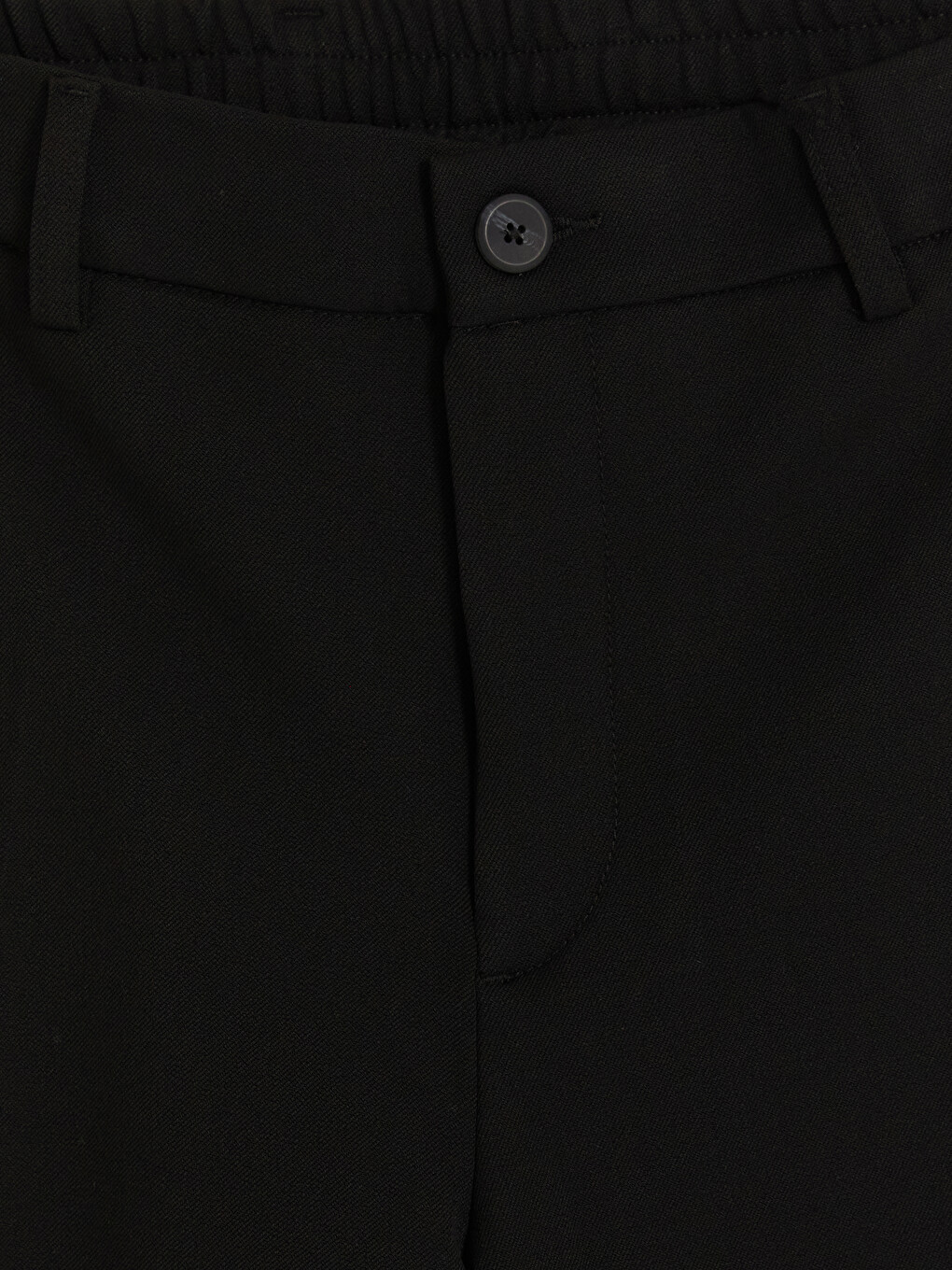 Siyah Regular Fit Erkek Pantolon-1