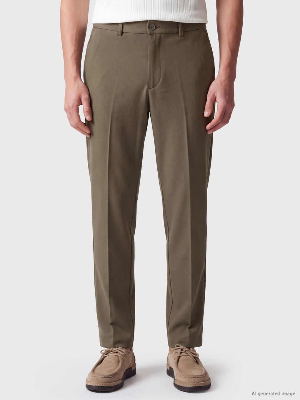 Haki Regular Fit Erkek Pantolon-1