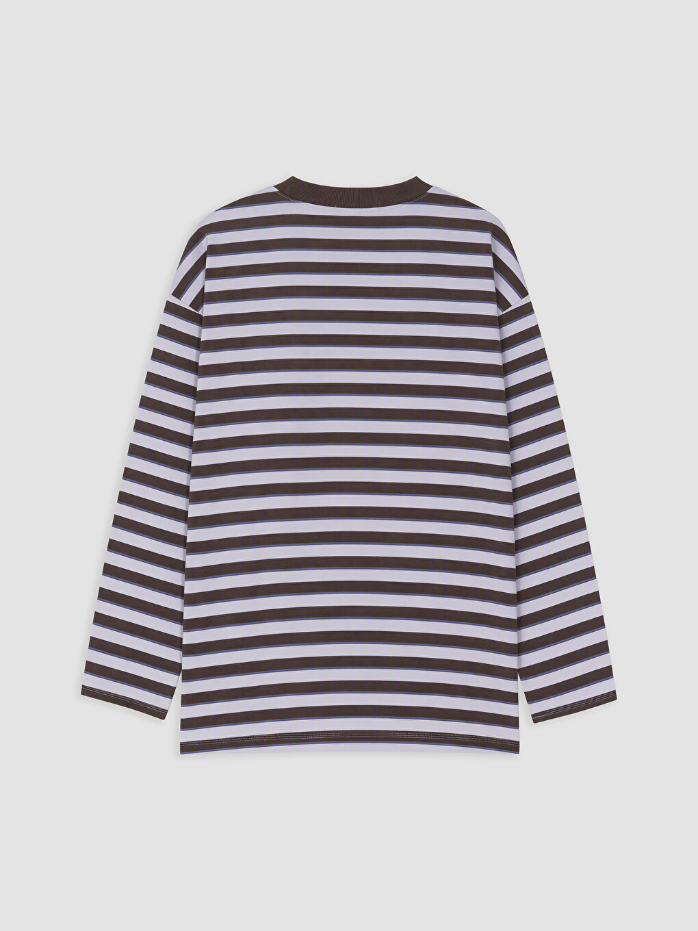 Striped Oversize Women's Sweatshirt Tunic-1