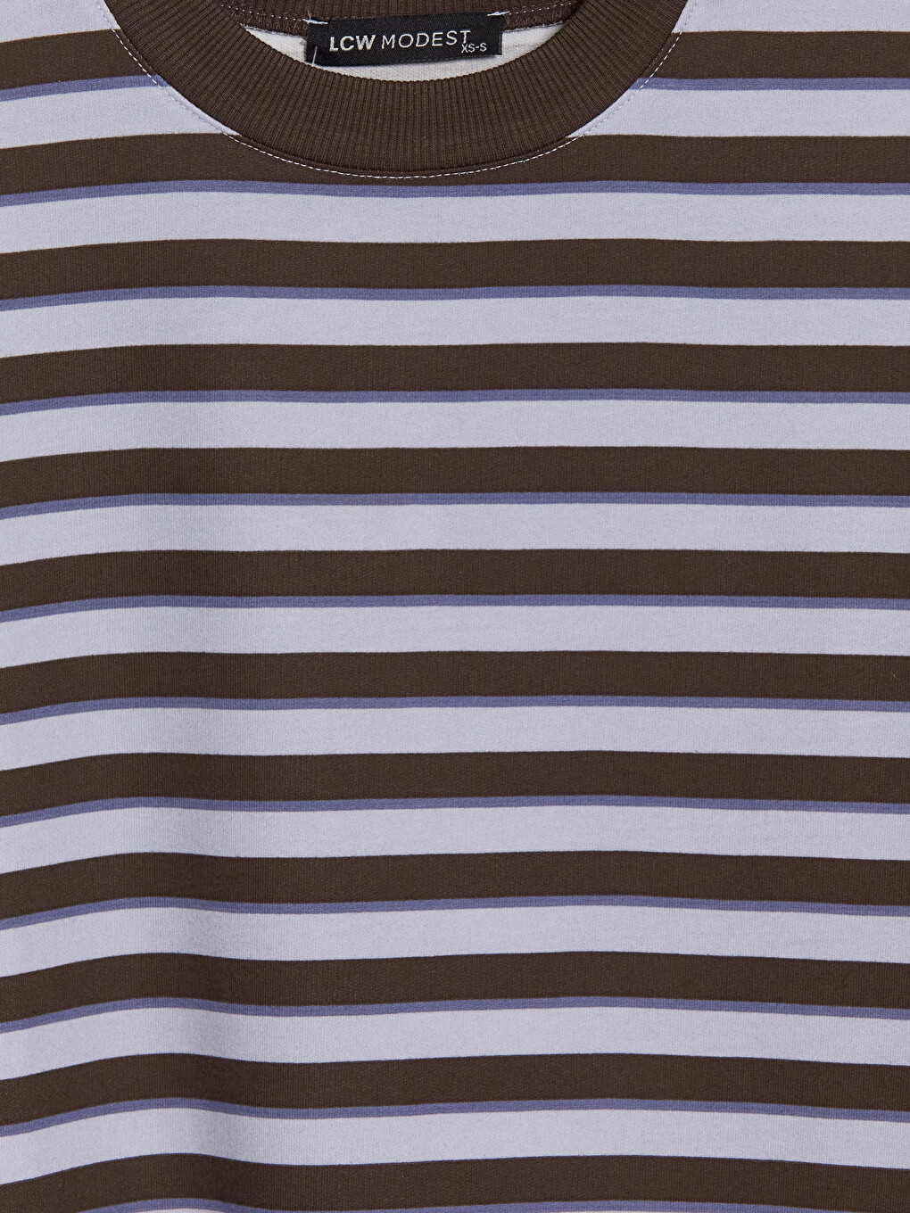 Striped Oversize Women's Sweatshirt Tunic-2