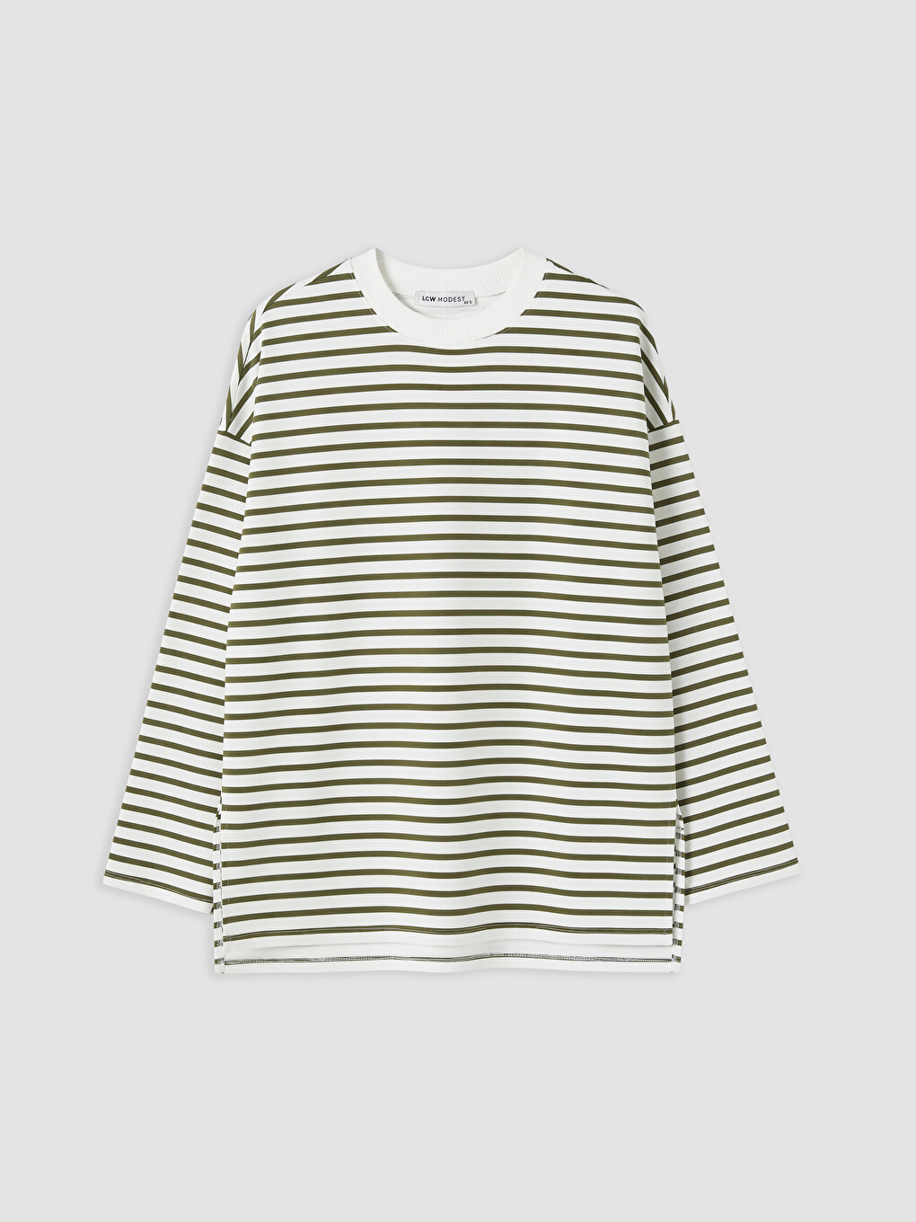 Woman Khaki Sweatshirt Tunic