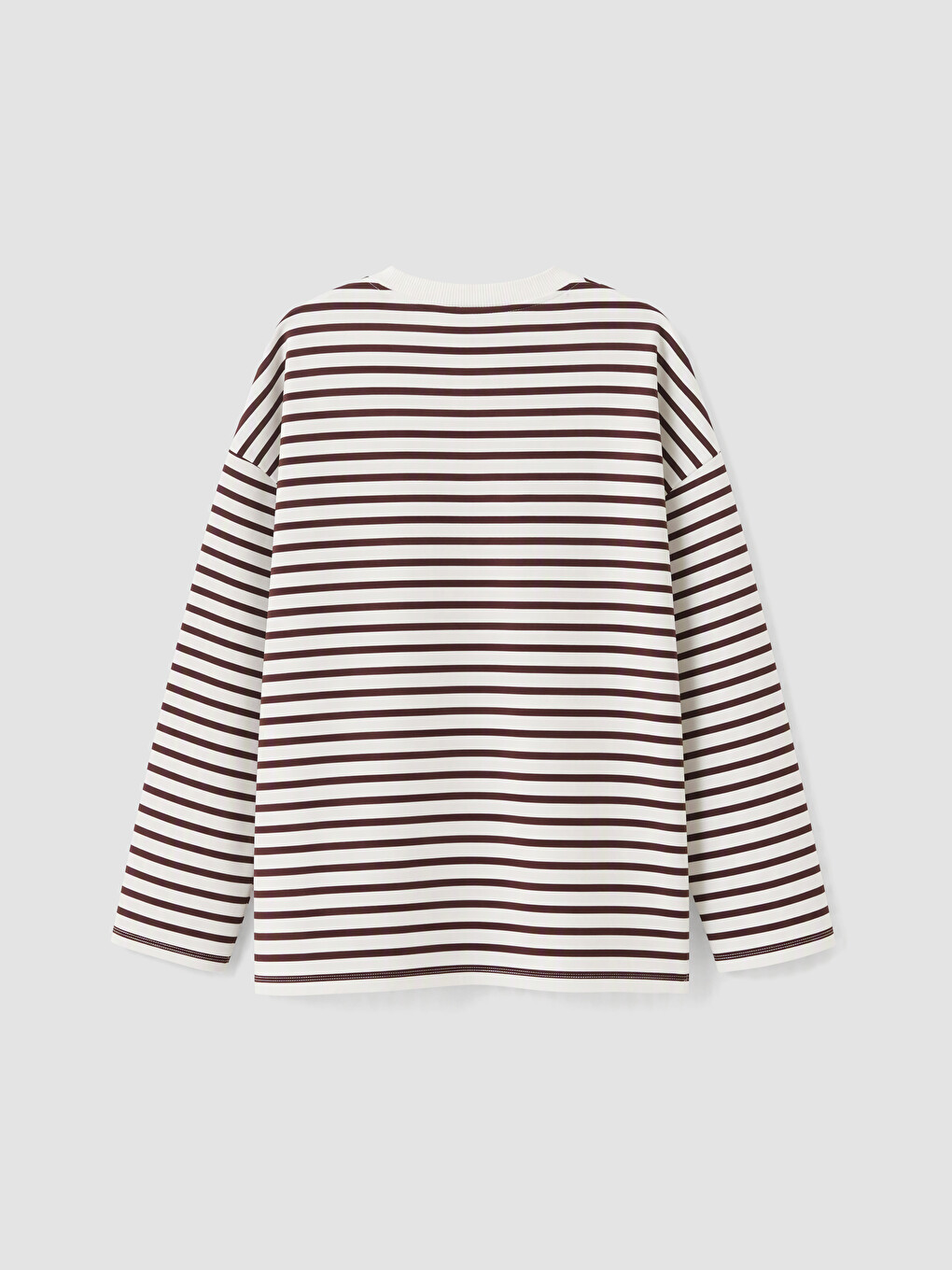 Tunikë Bluzë Oversize Me Shirita Për Gra-3