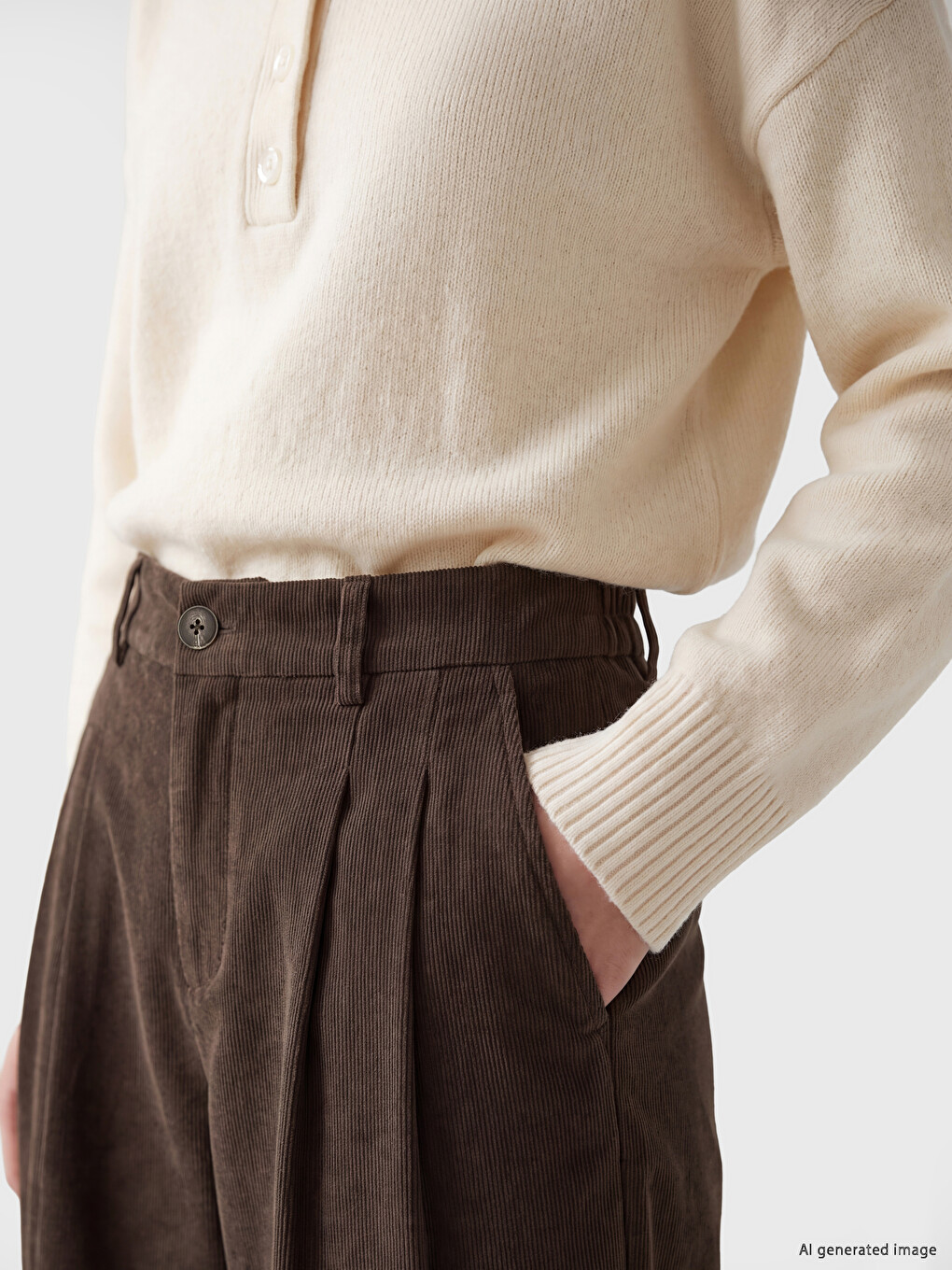 Woman Brown Trousers-2