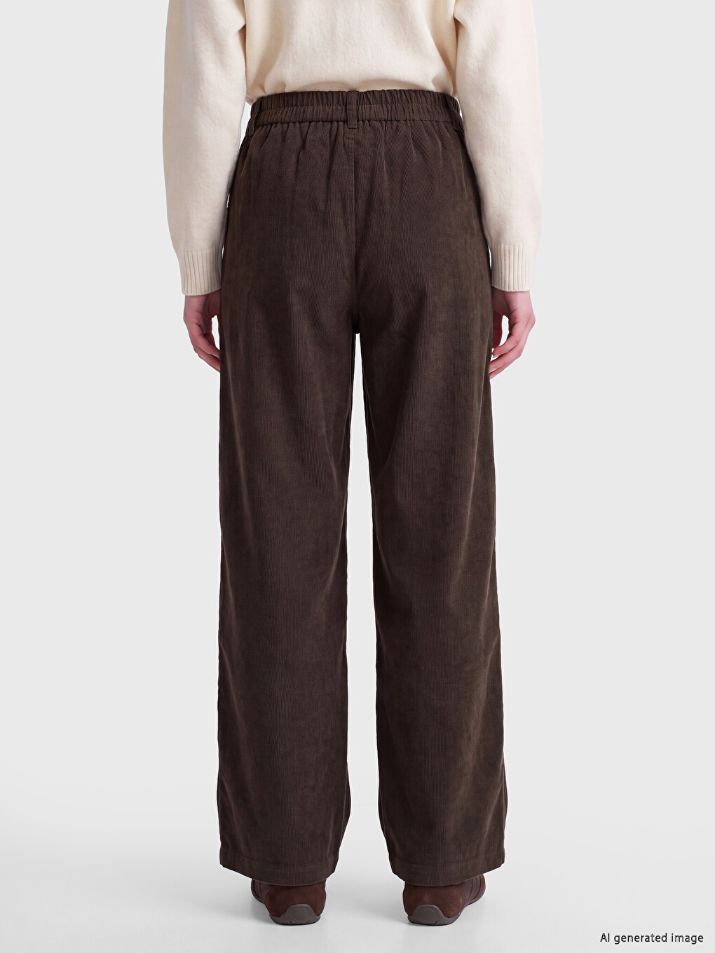 Woman Brown Trousers-3