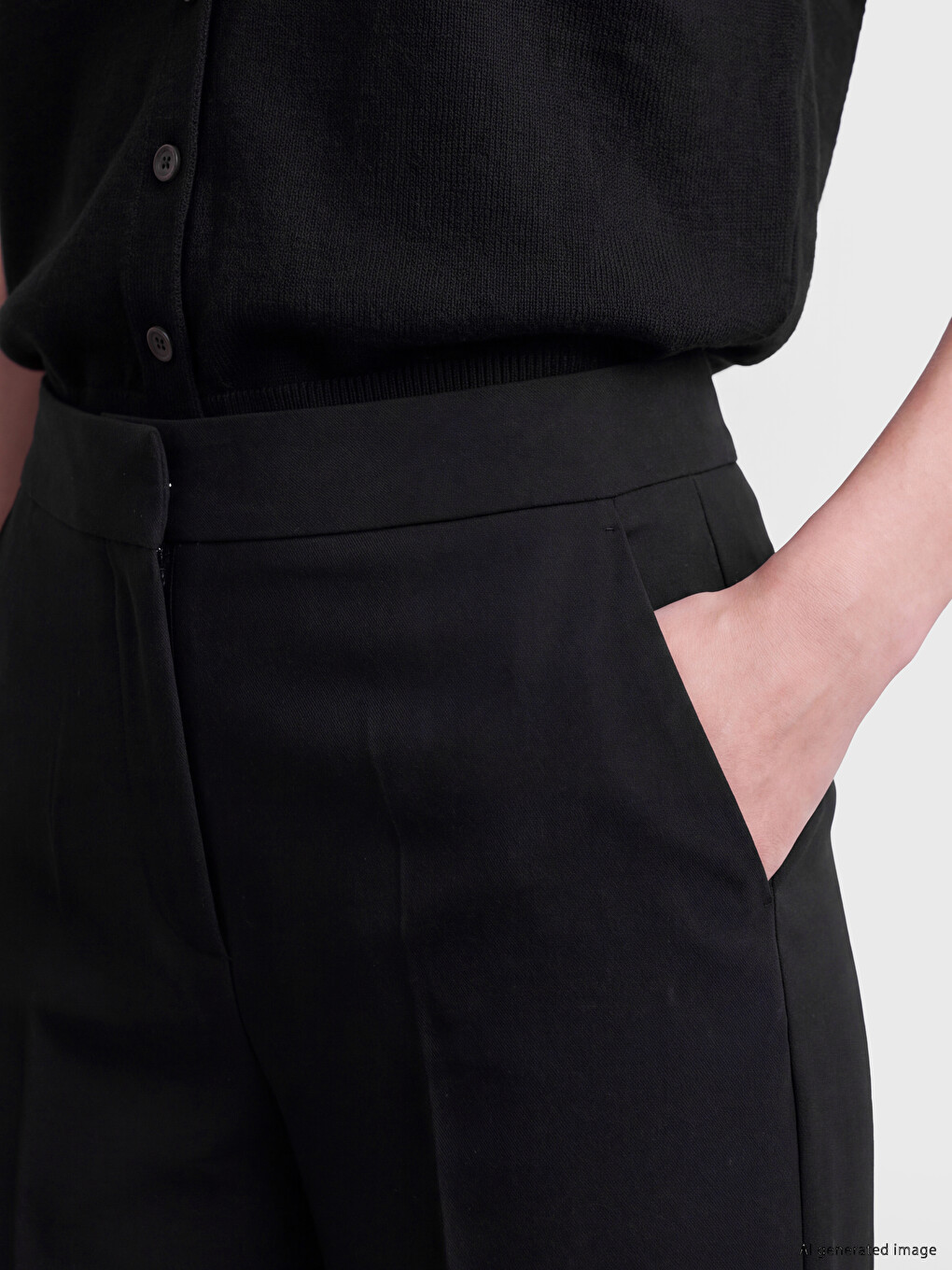 Slim Fit Women's Trousers-2