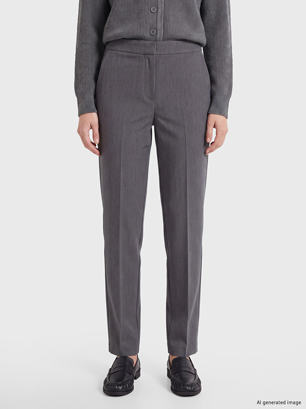 Slim Fit Women's Trousers-1