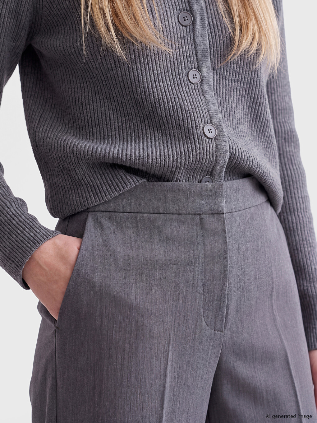 Slim Fit Women's Trousers-2
