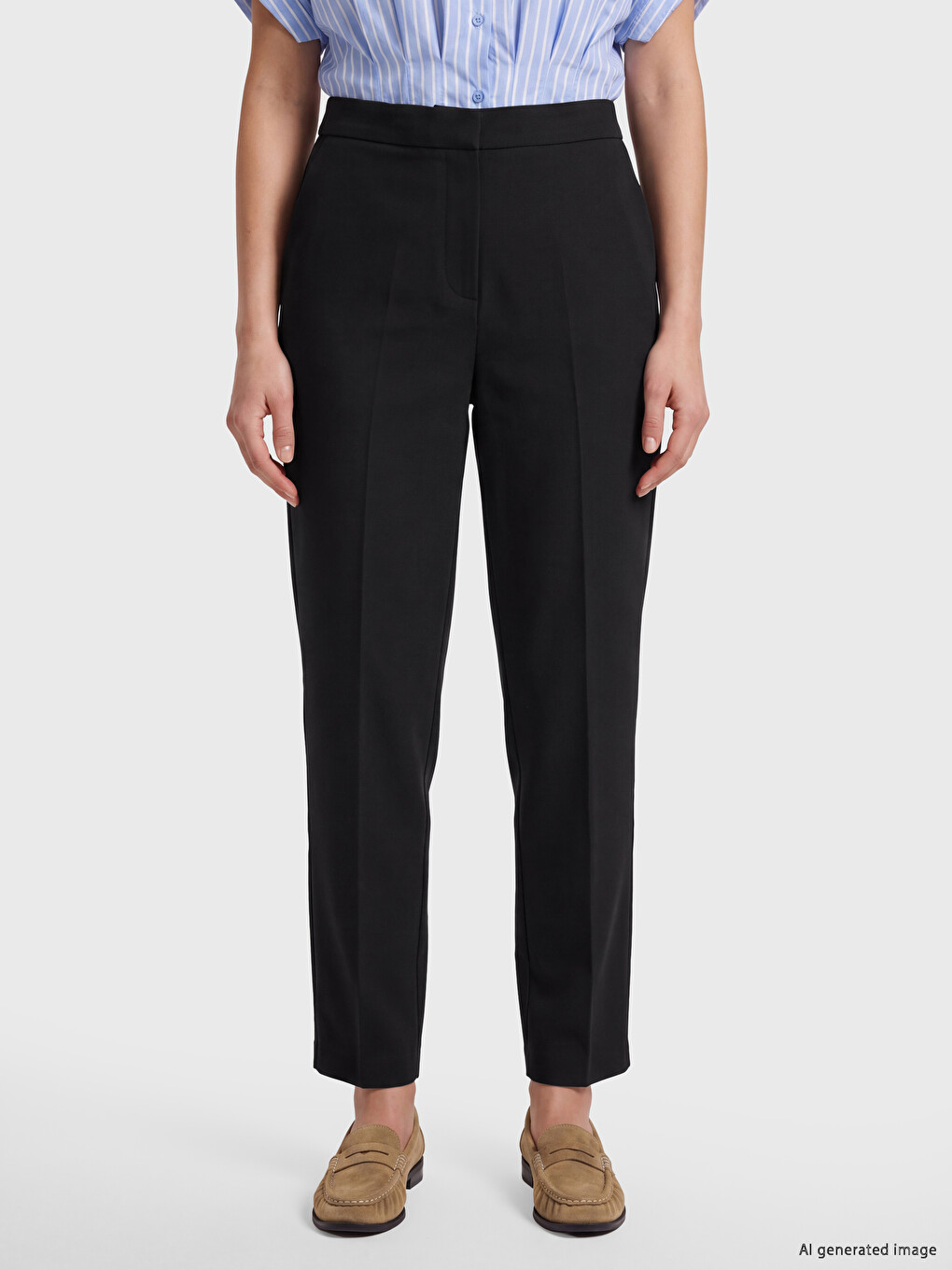 Slim Fit Women's Trousers-1