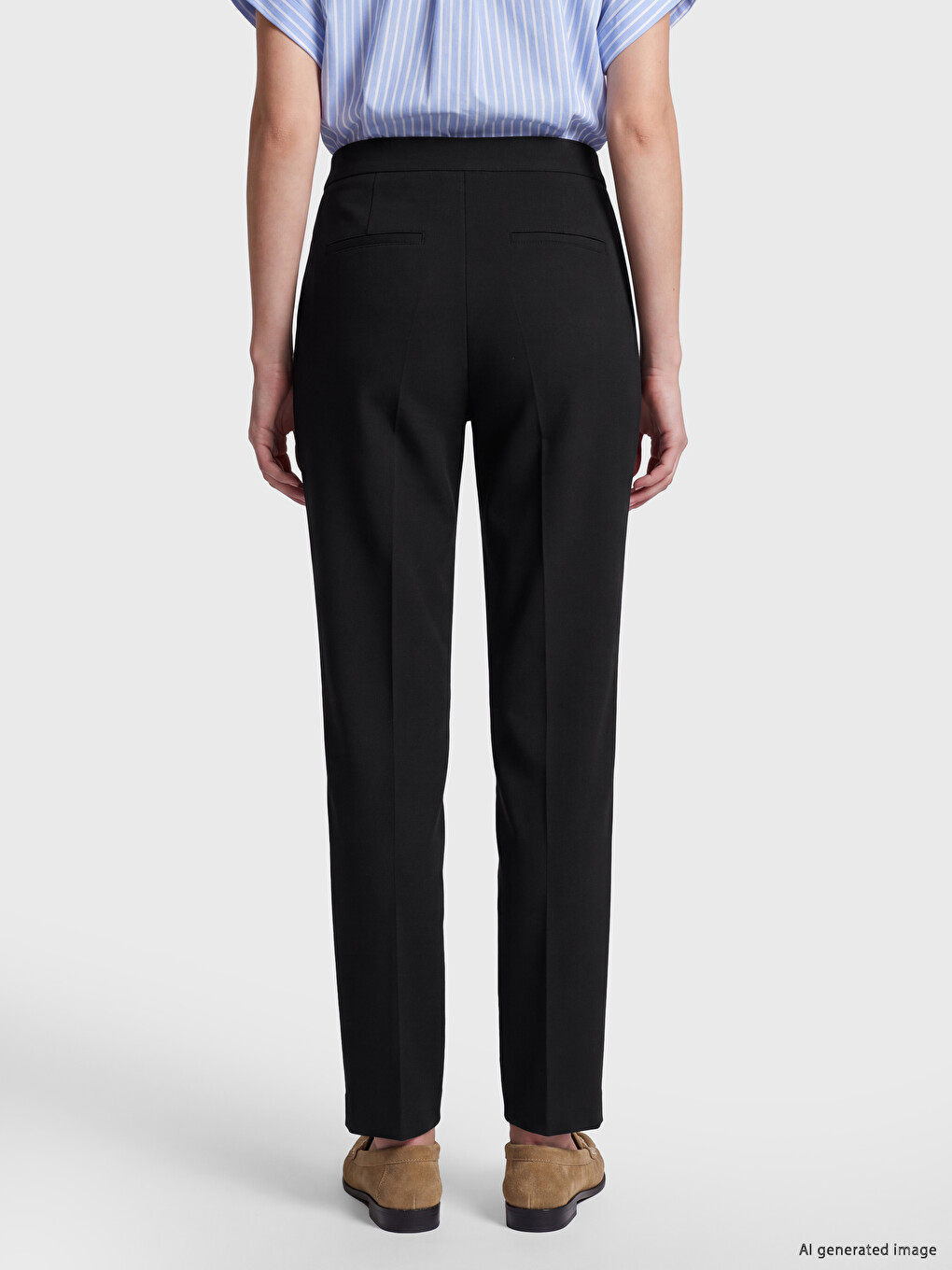 Slim Fit Women's Trousers-3