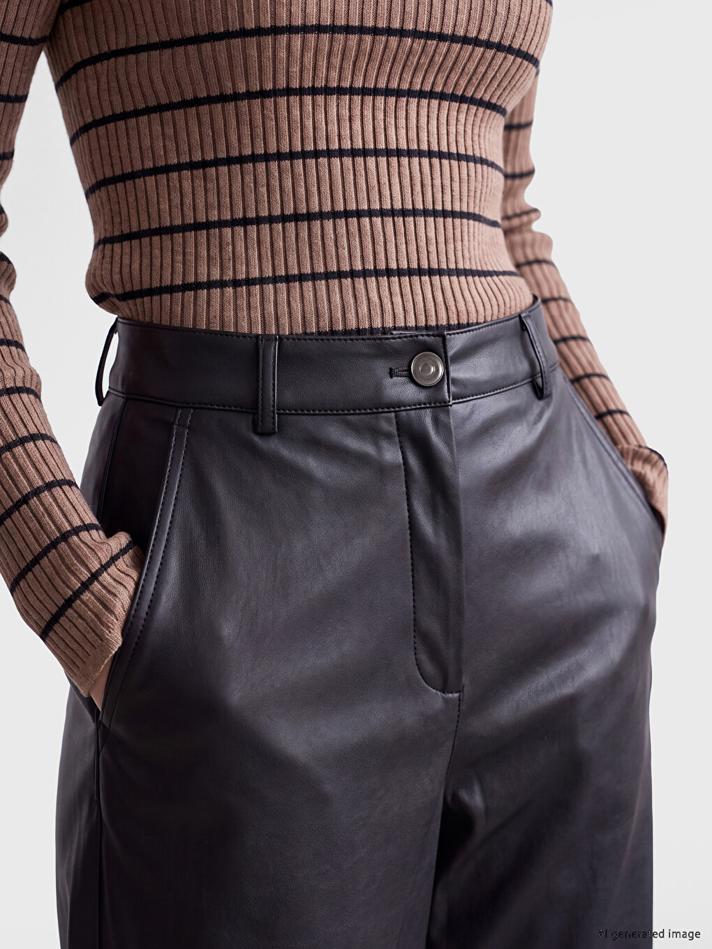 Regular Fit Women's Trousers-2