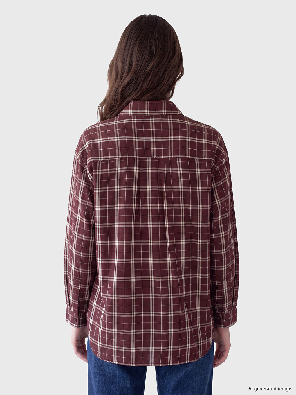 Plaid Oversize Women's Lumberjack Shirt Tunic-3