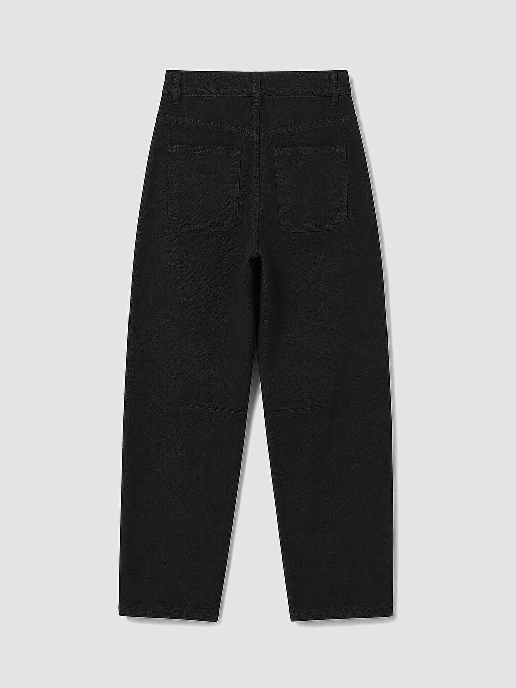 Siyah Balloon Fit Kız Çocuk Gabardin Pantolon-3