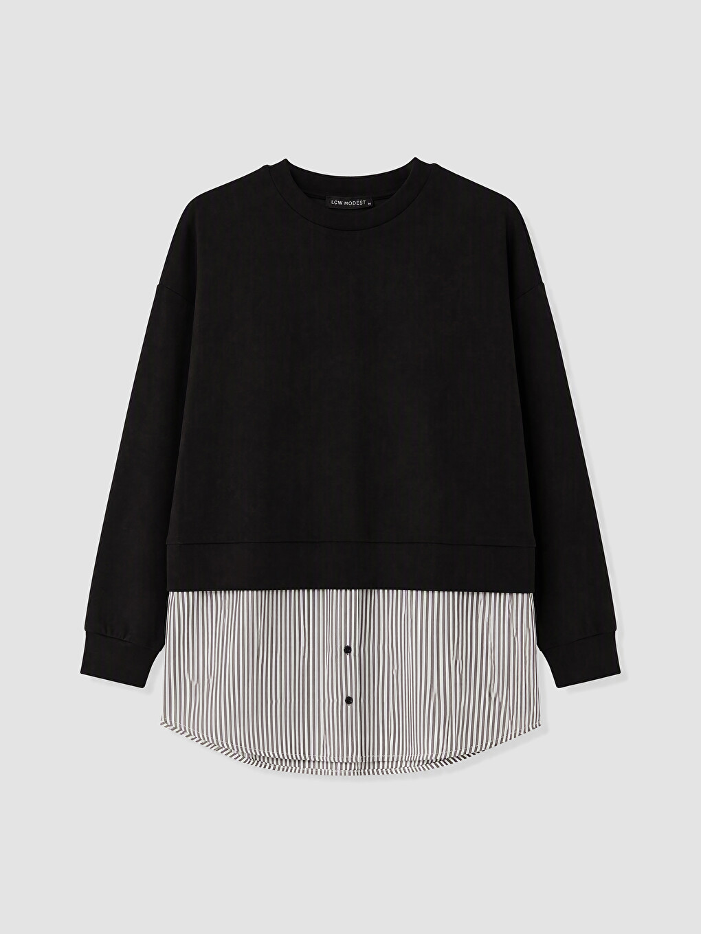 Soft Touch Striped Women's Sweatshirt Tunic