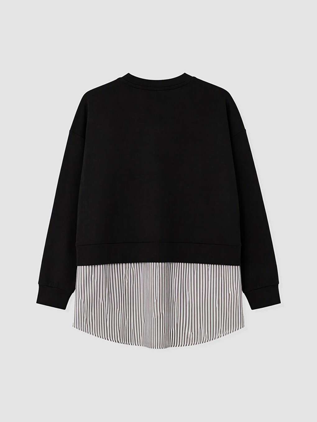 Soft Touch Striped Women's Sweatshirt Tunic-2