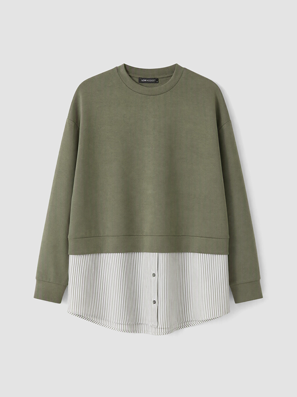 Soft Touch Striped Women's Sweatshirt Tunic