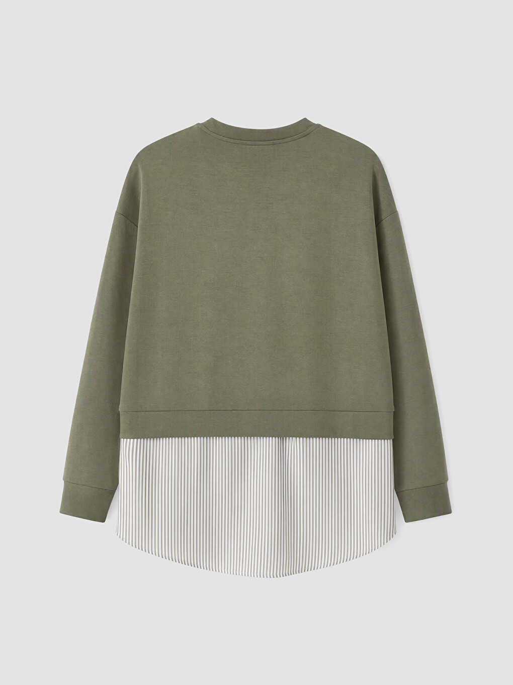 Soft Touch Striped Women's Sweatshirt Tunic-2