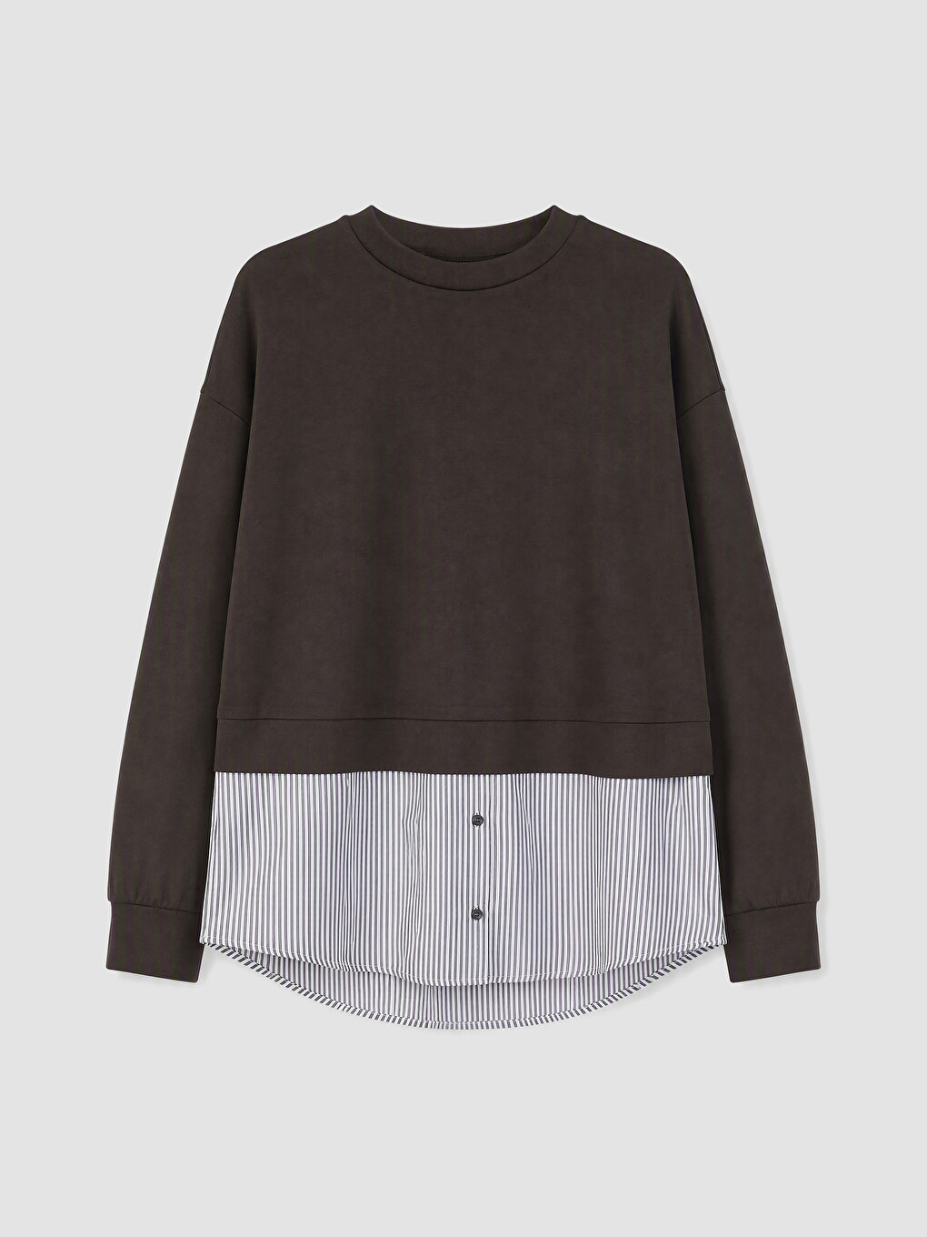 Soft Touch Striped Women's Sweatshirt Tunic-4