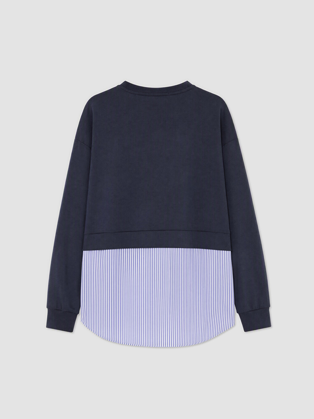 Soft Touch Striped Women's Sweatshirt Tunic-1