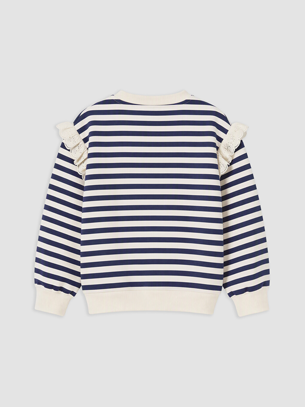 Striped Girls' Thick Sweatshirt-1