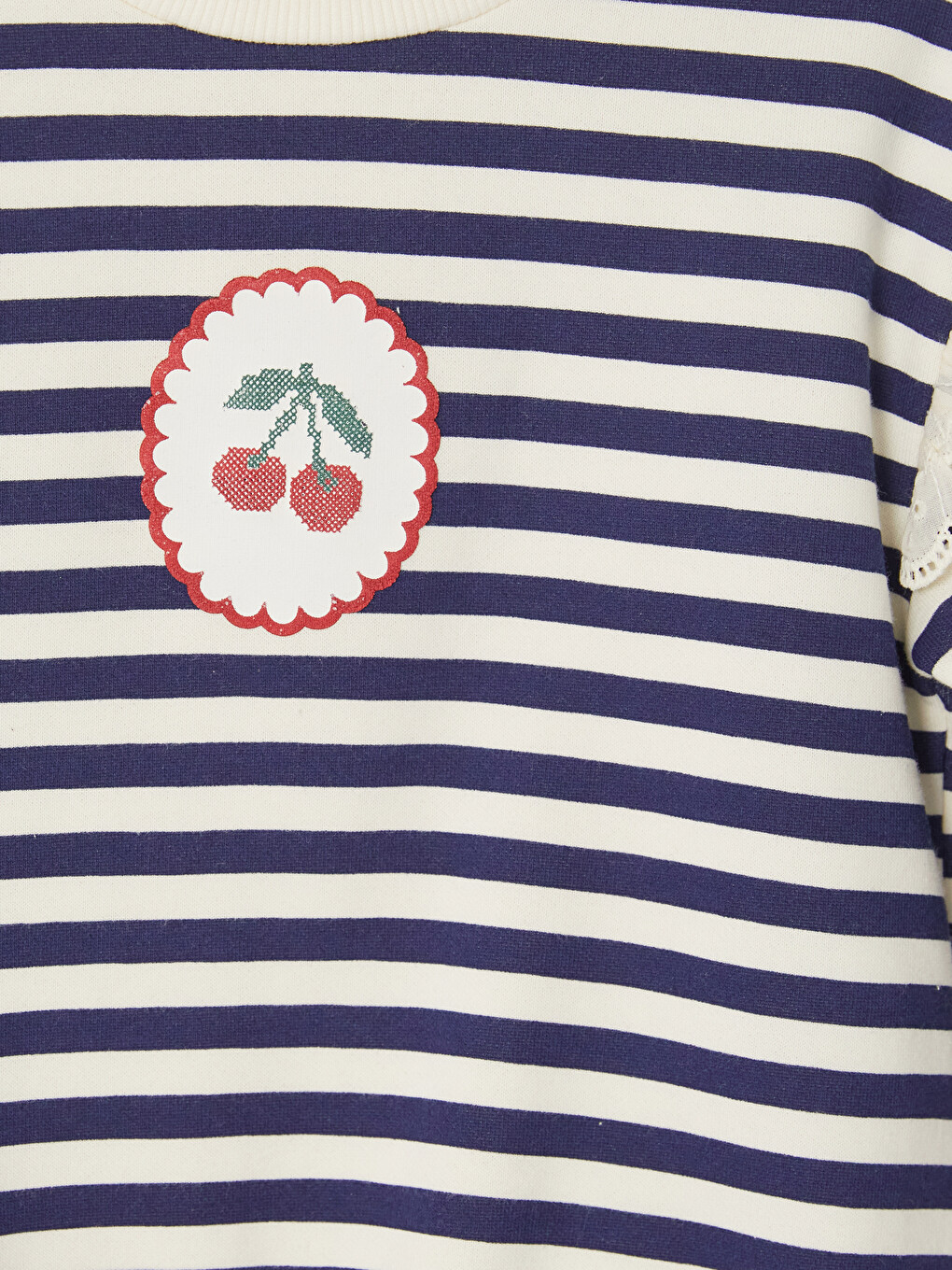 Striped Girls' Thick Sweatshirt-2