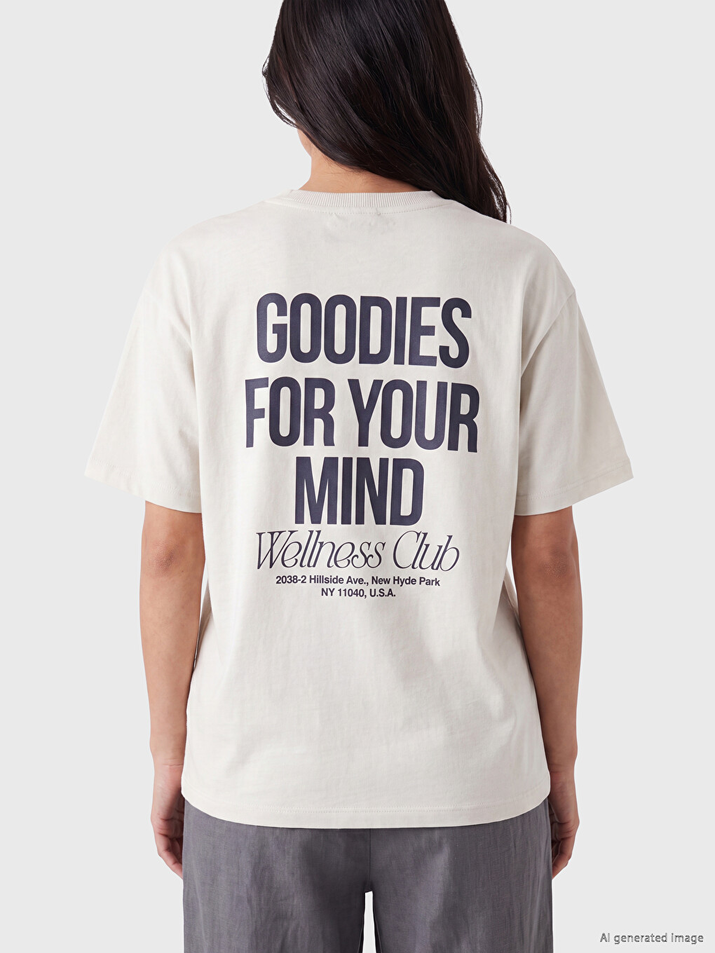 T-shirt E Stampuar E Madhe Për Gra-3