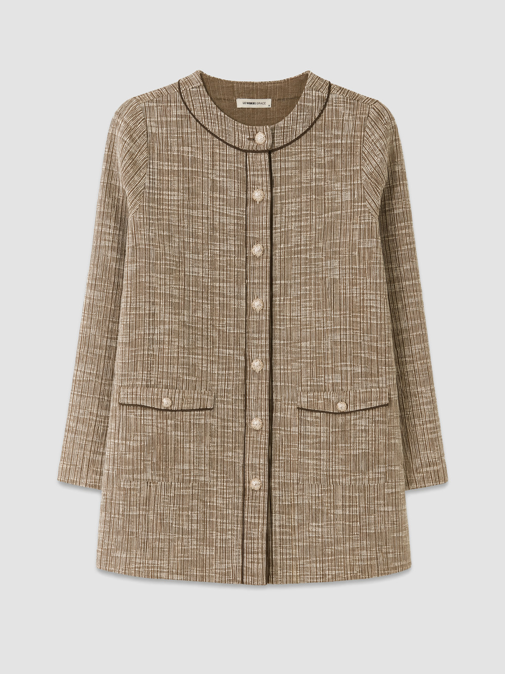 Woman Brown Cardigan