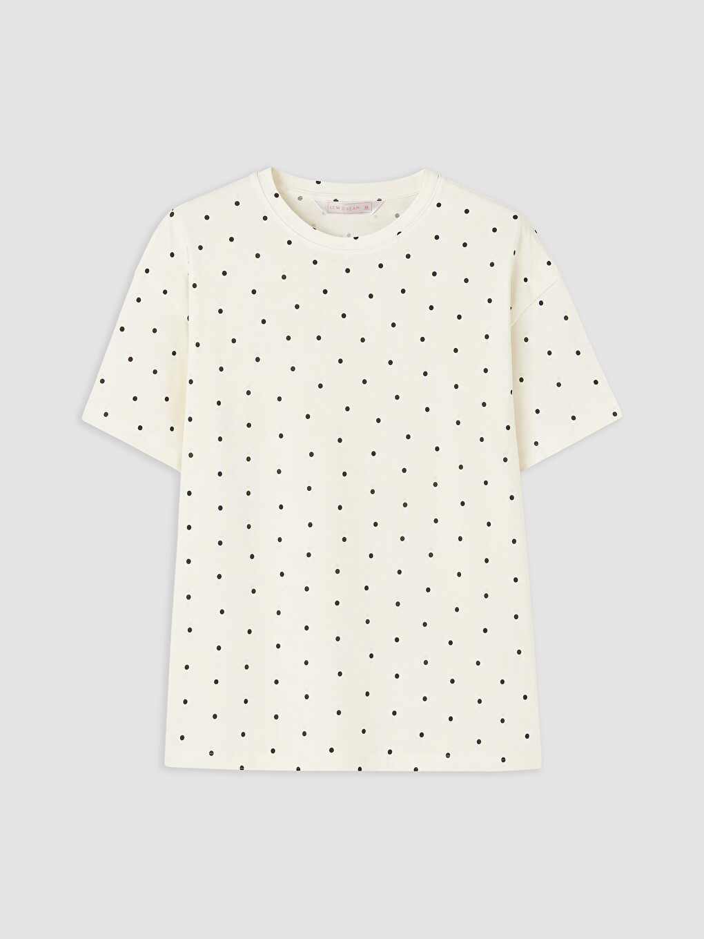 Crew Neck Polka Dot Women's Pyjamas Set-5