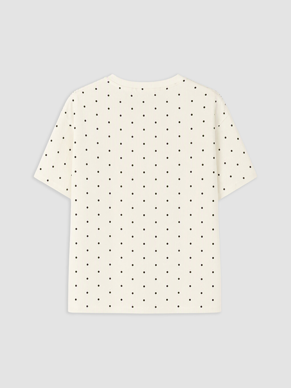 Crew Neck Polka Dot Women's Pyjamas Set-7