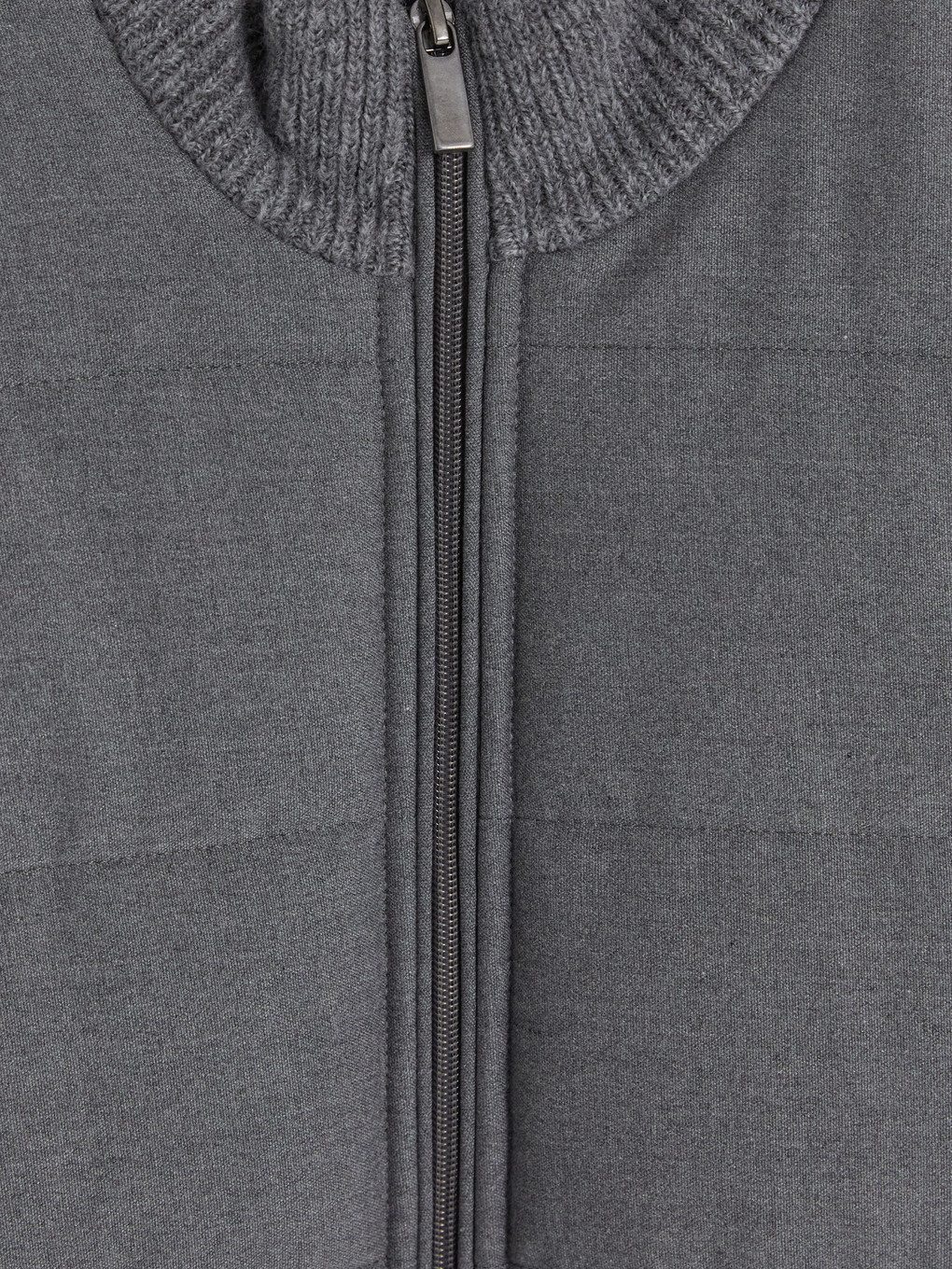 Gri Regular Fit Dik Yaka Hırka-2