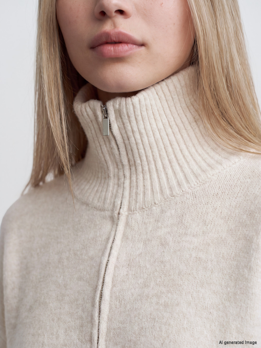 Polo Collar Women's Knitwear Sweater-3
