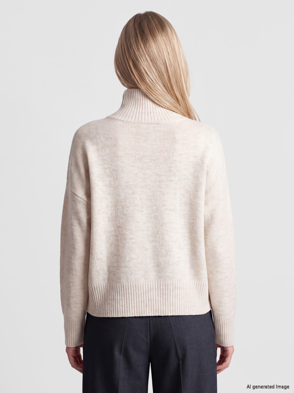 Polo Collar Women's Knitwear Sweater-4