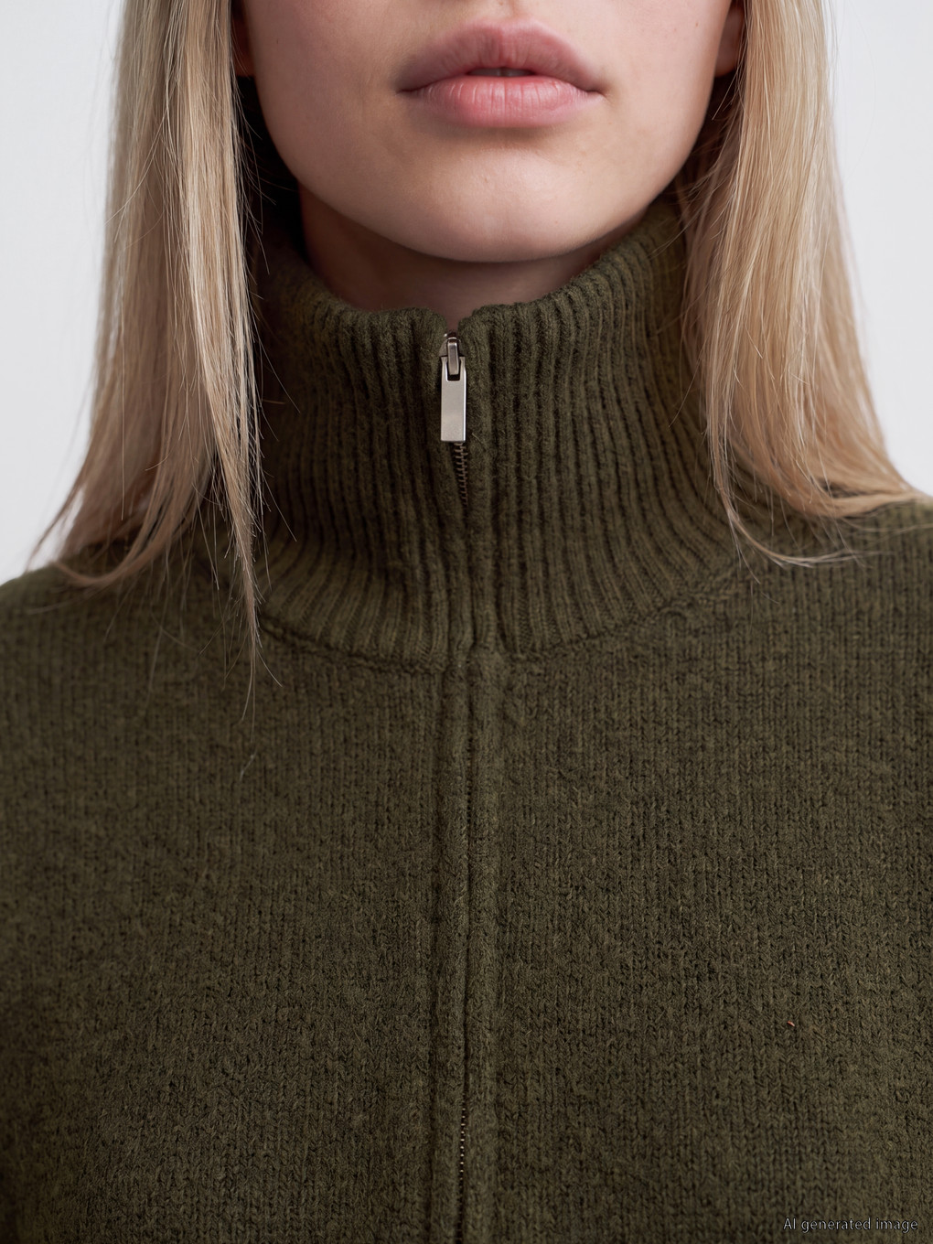 Polo Collar Women's Knitwear Sweater-2